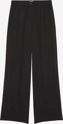 Wide Leg Pantalon Marc O'Polo en noir : devant