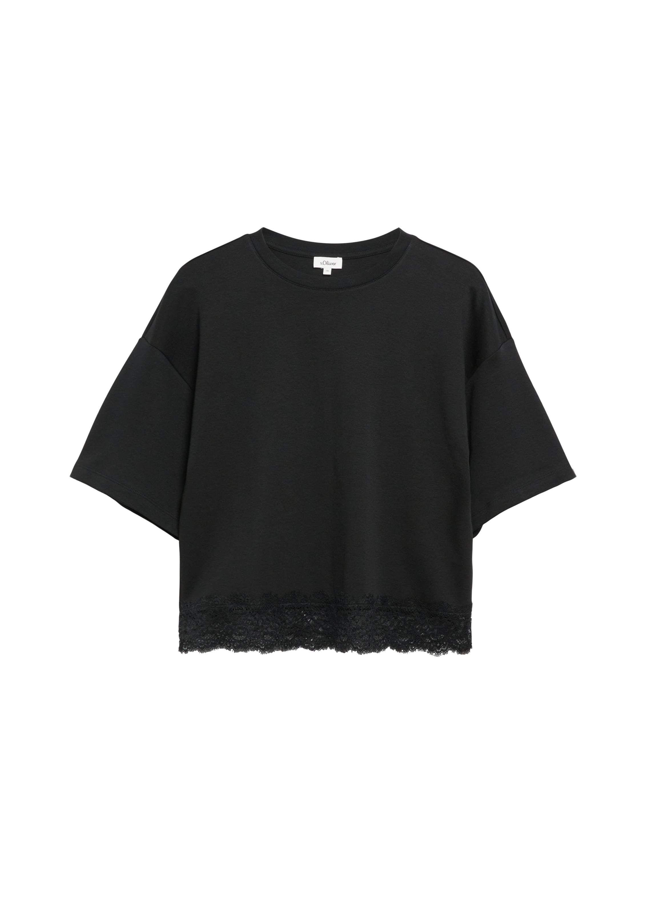 s.Oliver T-Shirt in Schwarz: Vorderseite