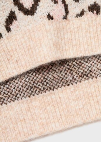 MANGO KIDS Sweater 'Meow' in Beige