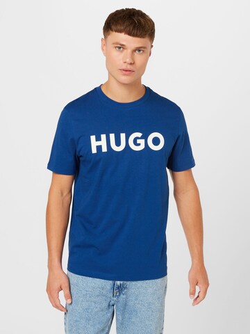 HUGO Μπλουζάκι 'Dulivio' σε μπλε: μπροστά