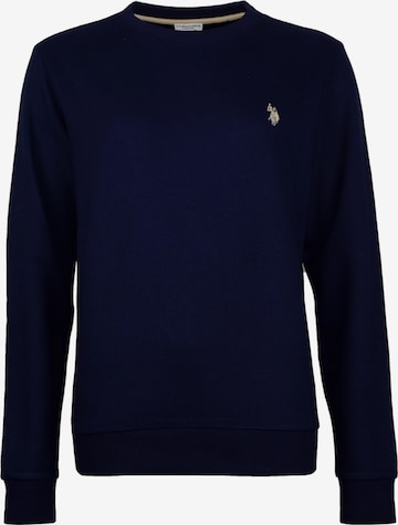 Felpa di U.S. POLO ASSN. in blu: frontale