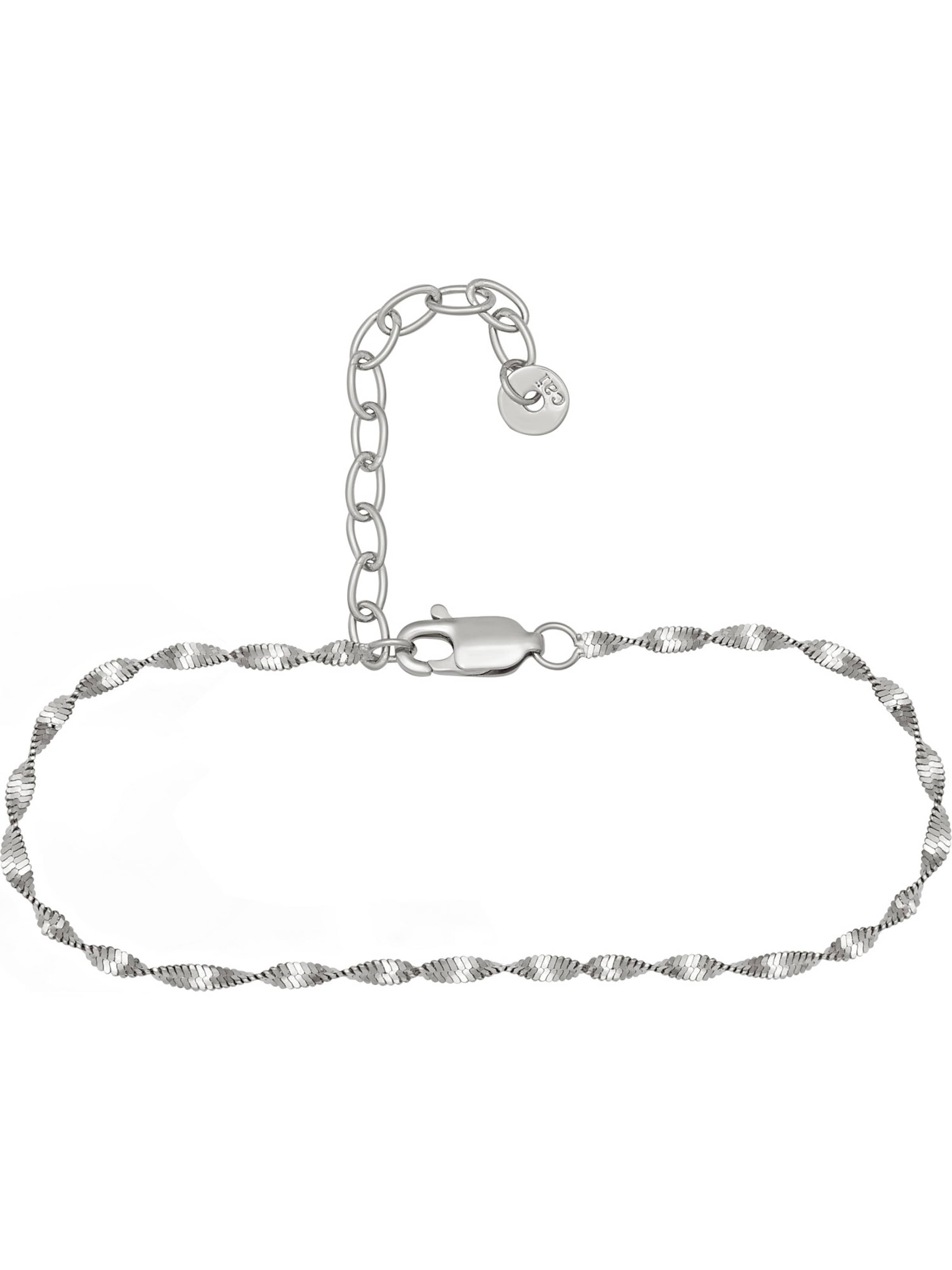 caï Fußkette in Silber: Vorderseite