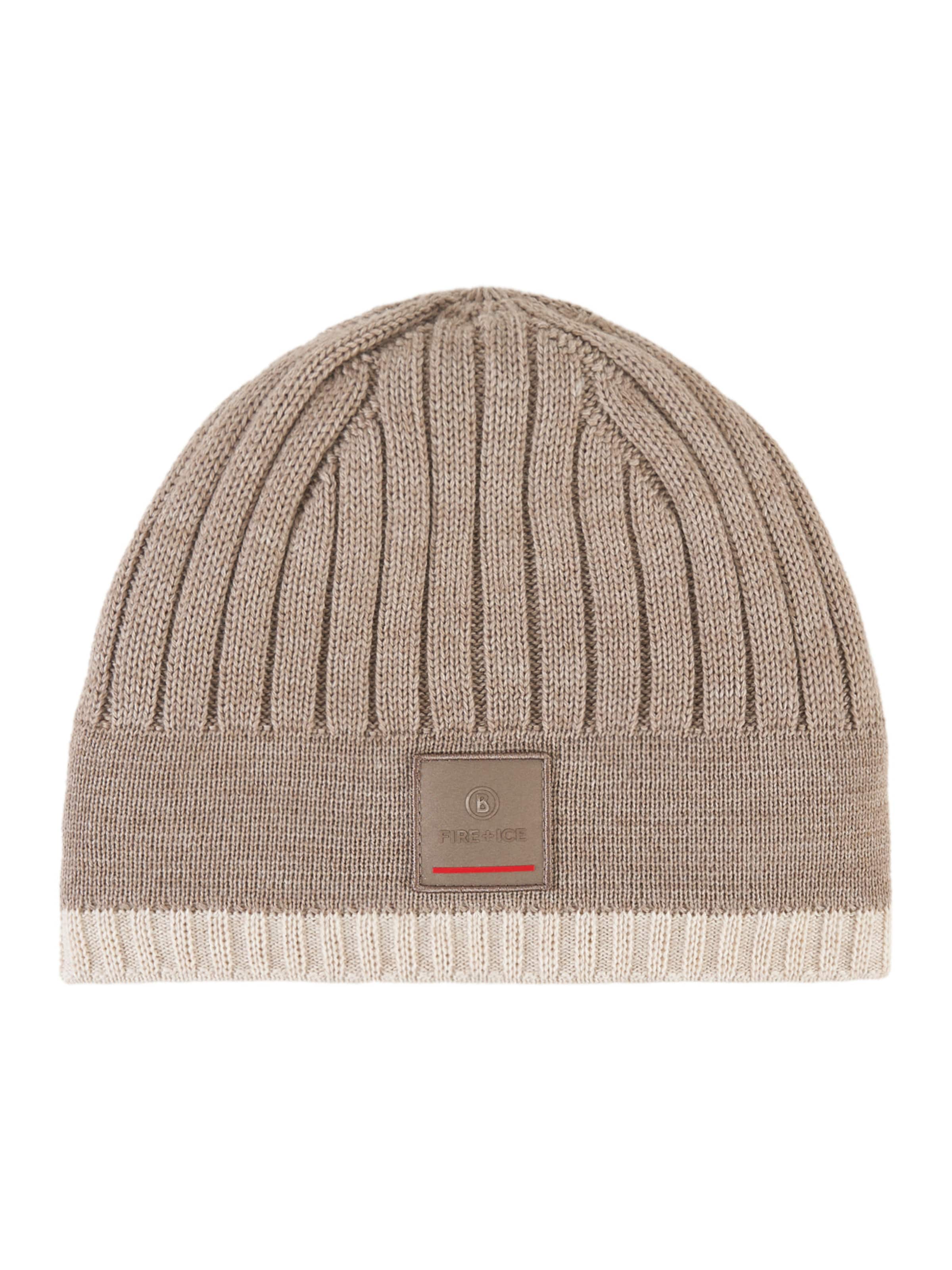 Bogner Fire + Ice Beanie ' Eastan ' in Beige: front