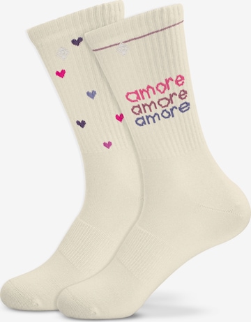 Chaussettes J.Clay en beige : devant