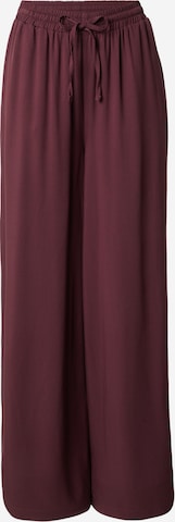 RÆRE by Lorena Rae - Perna larga Calças 'Amelia' em roxo: frente