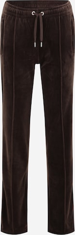 Juicy Couture Tall Normalny krój Spodnie 'TINA' w kolorze brązowy: przód