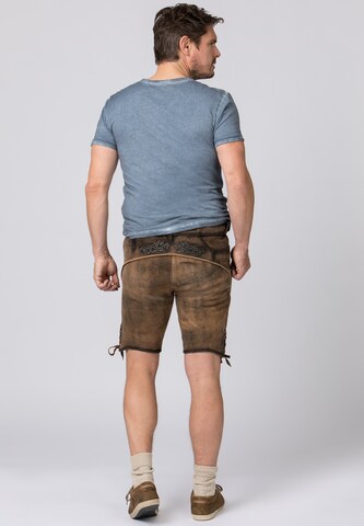 STOCKERPOINT Regular Traditional Pants 'FINSTAWOID' in Brown