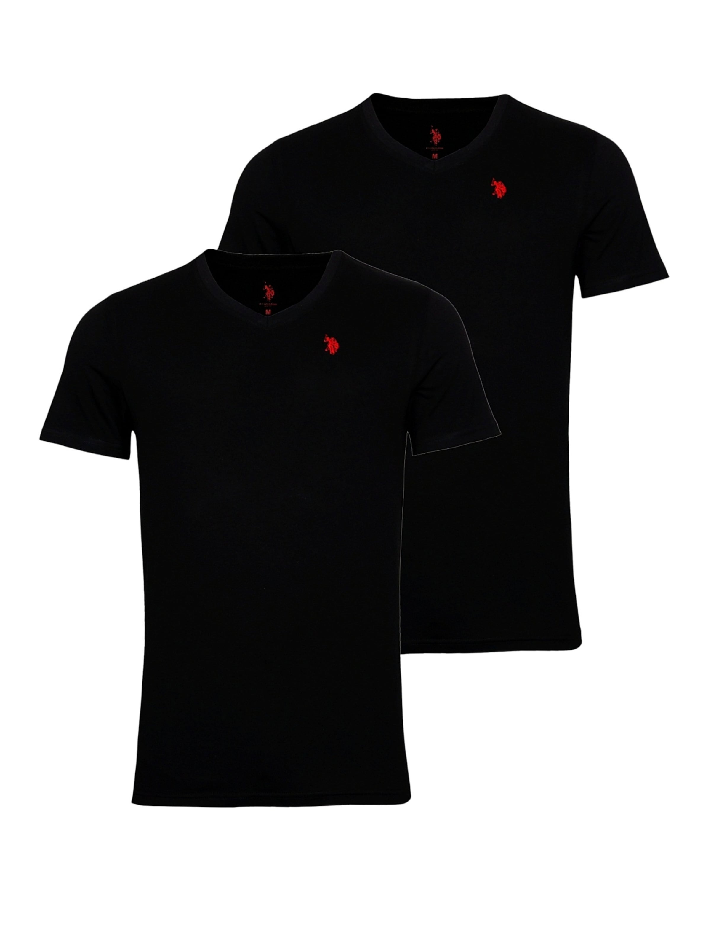 T-Shirt U.S. POLO ASSN. en noir : devant