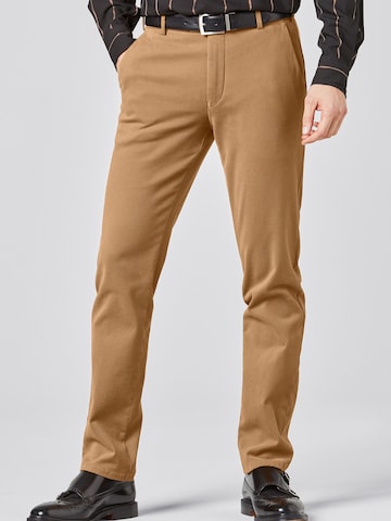 Regular Pantalon chino 'Bonn 2-8616' MEYER en marron : devant
