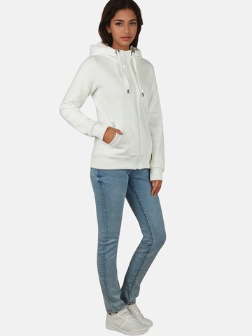 salzhaut Sweatvest in Wit