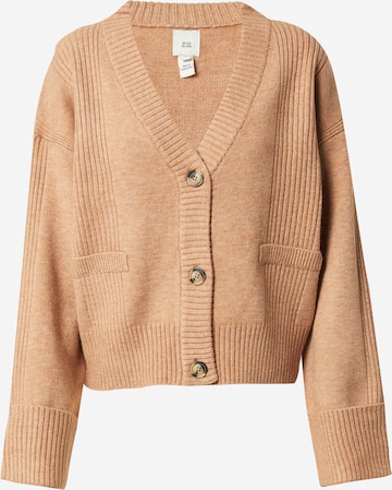 River Island Knit Cardigan in Beige: front