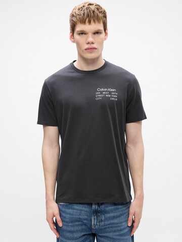 pilka Calvin Klein Jeans Marškinėliai