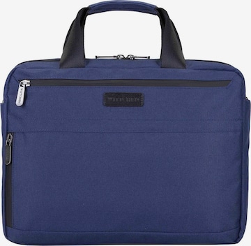 Wittchen Laptop Bag in Blue: front