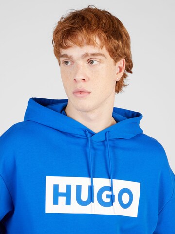 HUGO - Sweatshirt 'Nalves' em azul