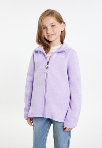 Schmuddelwedda Fleece jas in Lila: voorkant