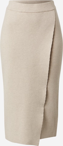 VILA Skirt in Beige: front