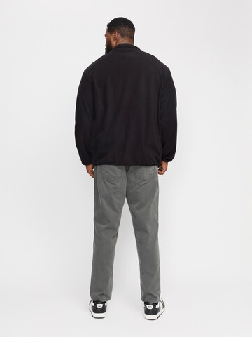 juoda Jack & Jones Plus Flisinis džemperis 'JJTheo'