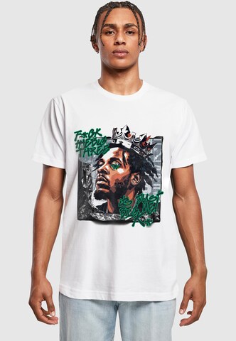 T-Shirt Mister Tee en blanc : devant