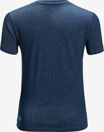 JACK WOLFSKIN T-Shirt 'Ocean Soul' in Blau