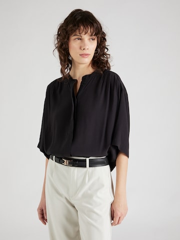 SOAKED IN LUXURY Blouse 'Layna' in Zwart: voorkant