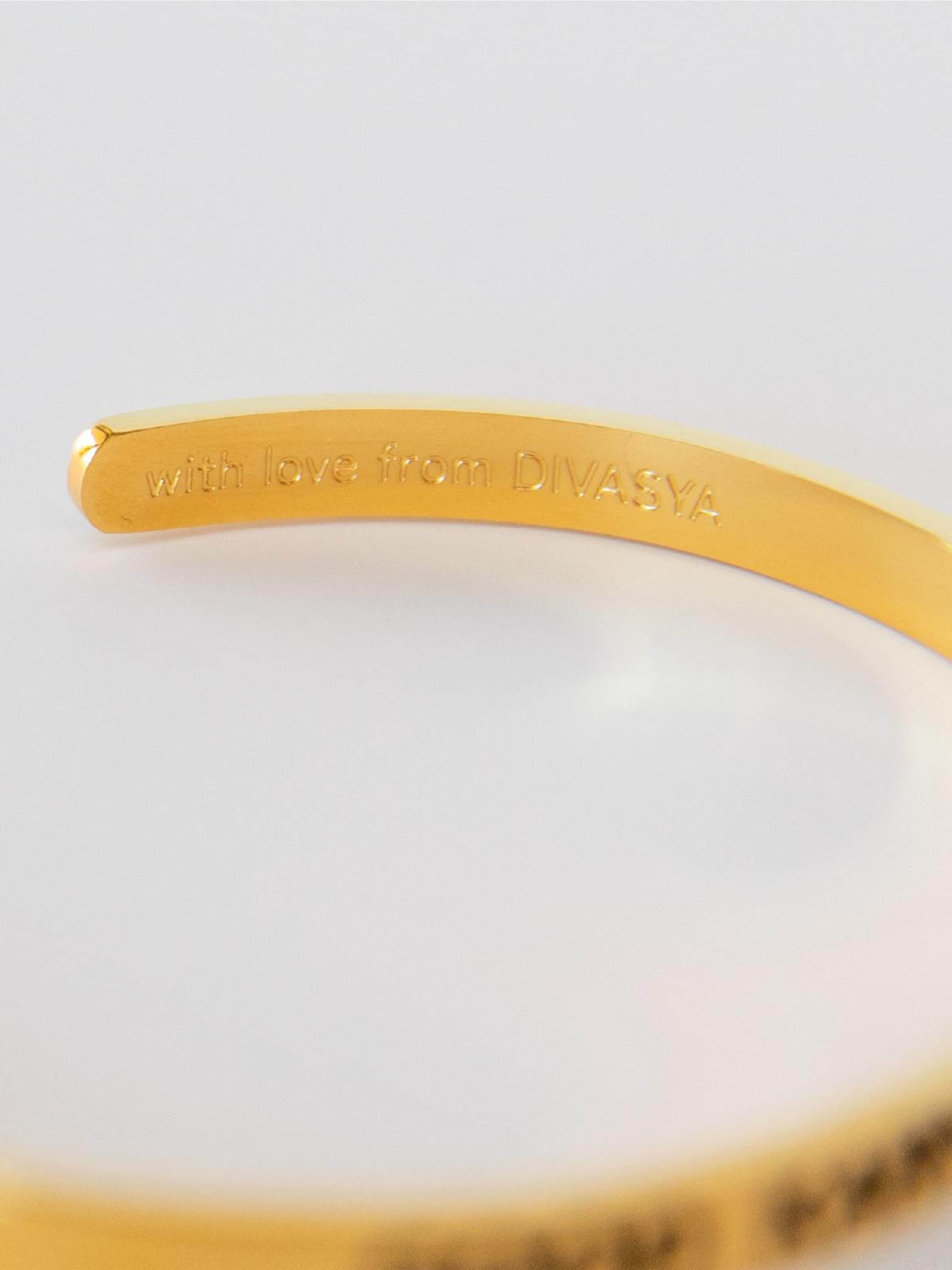 Divasya Bracelet 'Good Karma comes back' in Gold