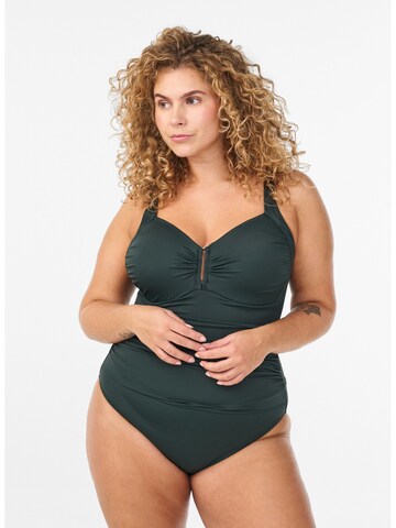 Swim by Zizzi Купальник 'Stilde' в Зеленый: спереди
