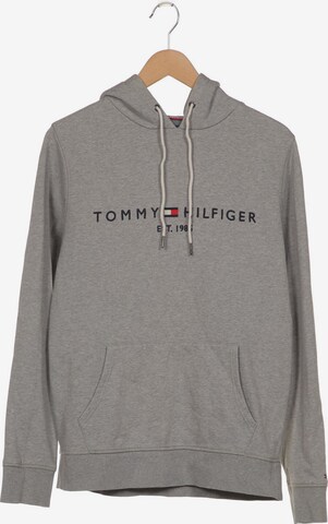 TOMMY HILFIGER Kapuzenpullover L in Grau: predná strana