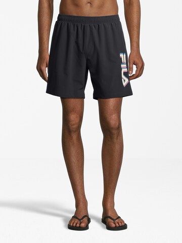 FILA Swim Trunks 'SENEGAL' in Black: front