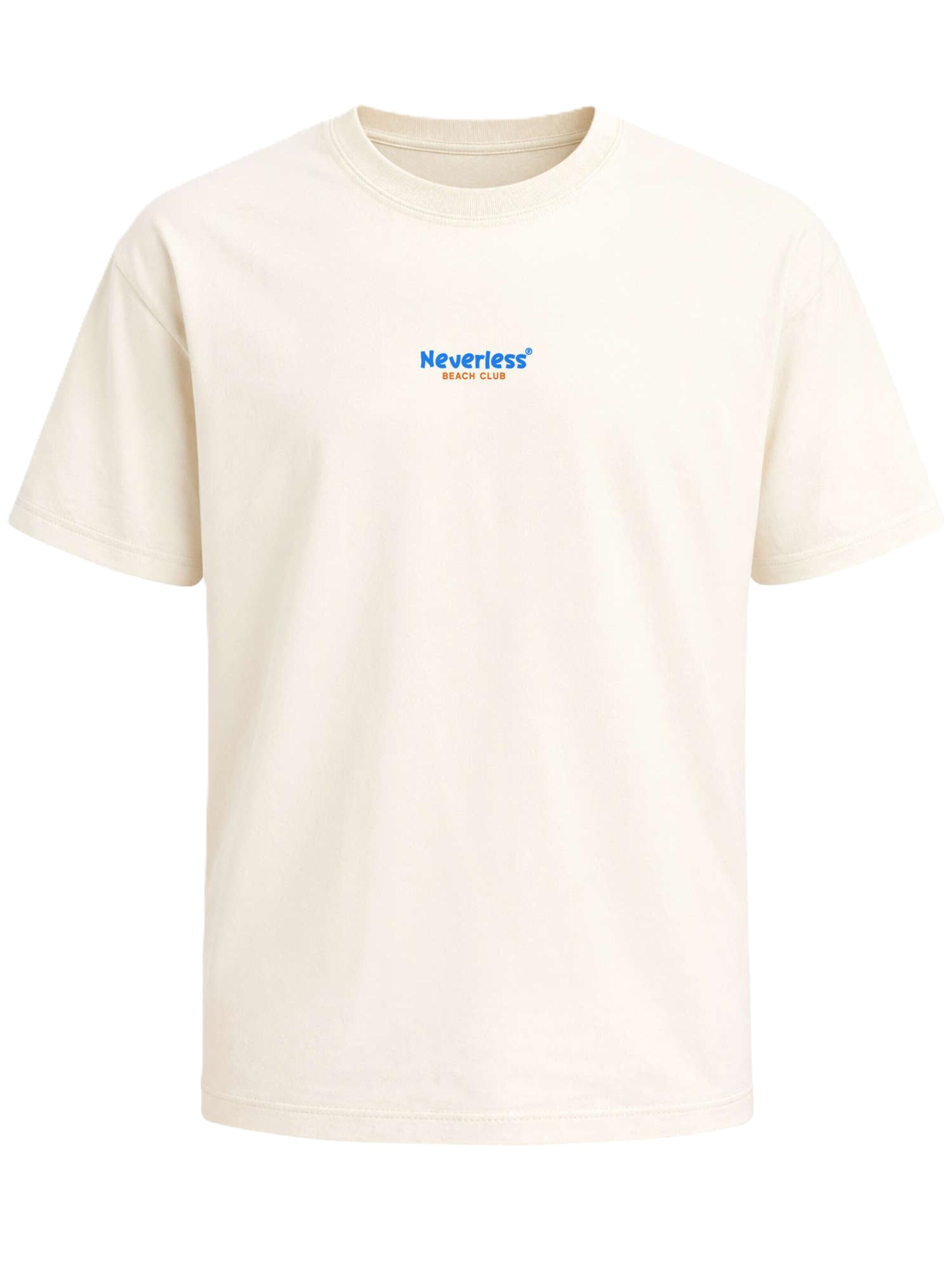 Neverless Shirt 'Catch me at the Beach' in Beige: front