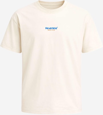 Neverless Shirt 'Catch me at the Beach' in Beige: front