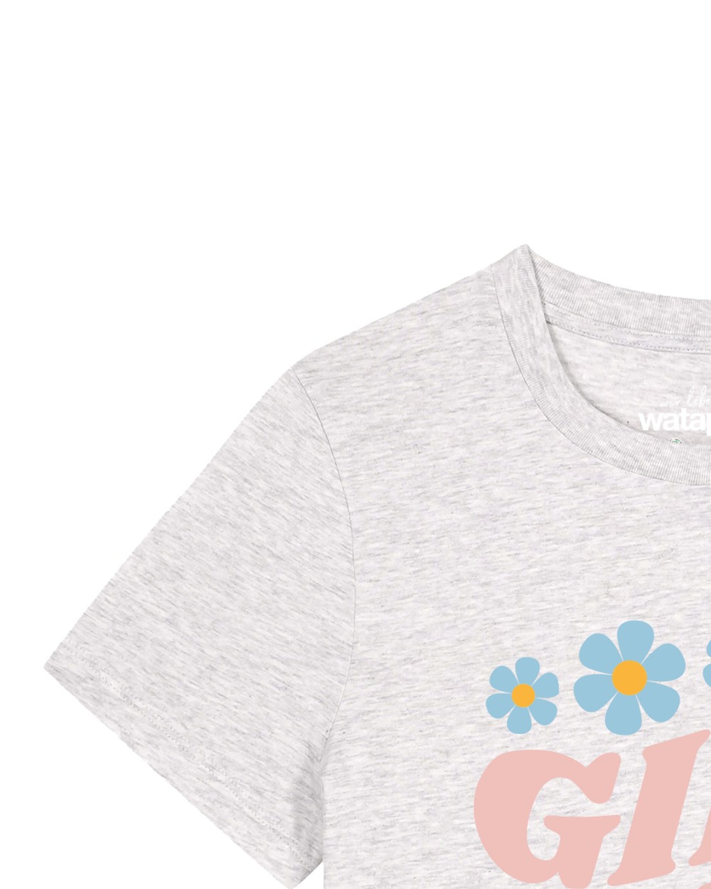 Watapparel Shirt 'Girl power' in Wit