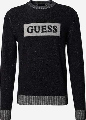 GUESS Neulepaita 'Jack' värissä musta: etupuoli