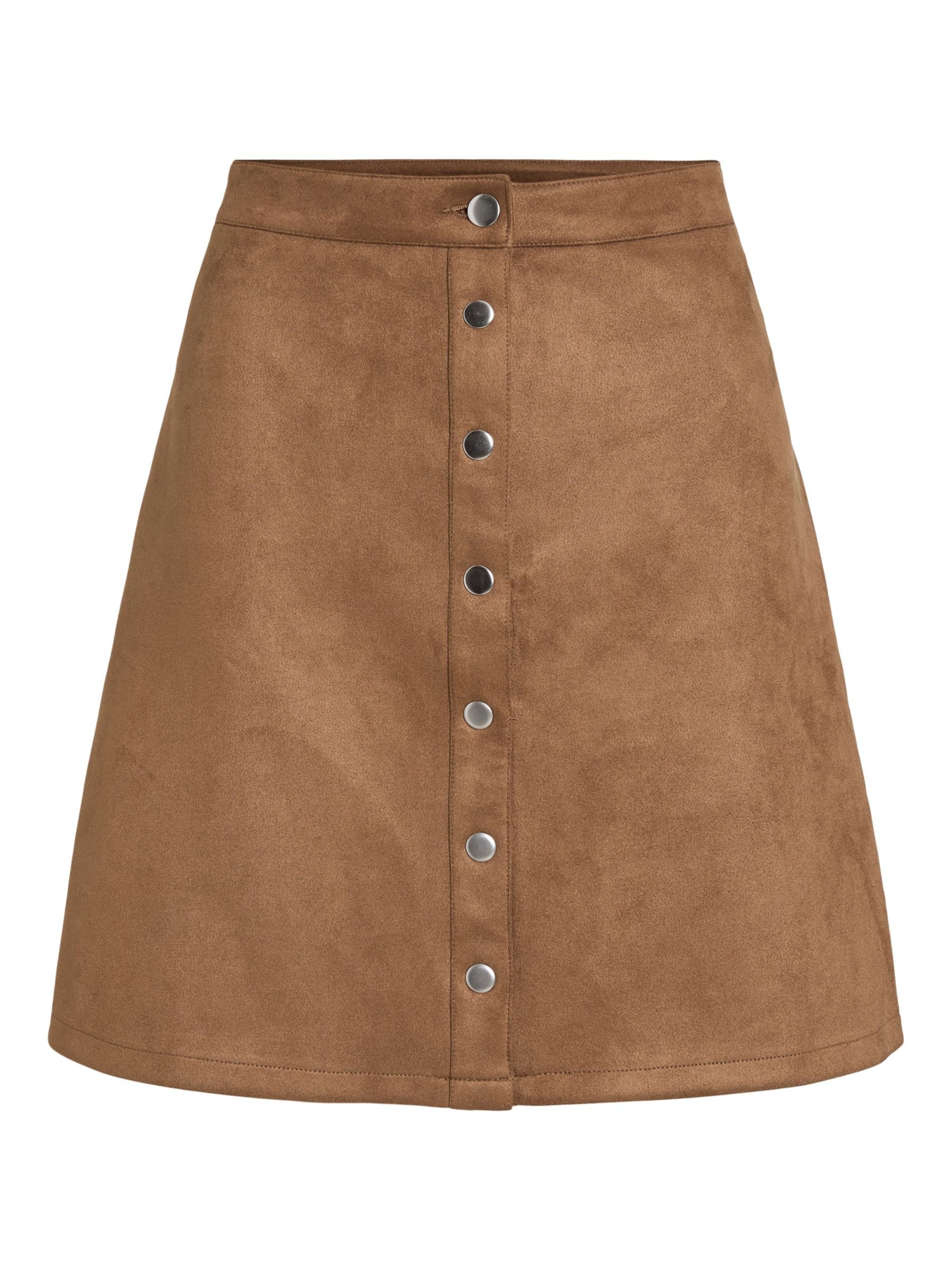 VILA - Falda 'VIMoody' en marrón: frente