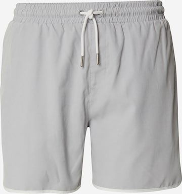 Shorts de bain 'Kerim' DAN FOX APPAREL en gris : devant