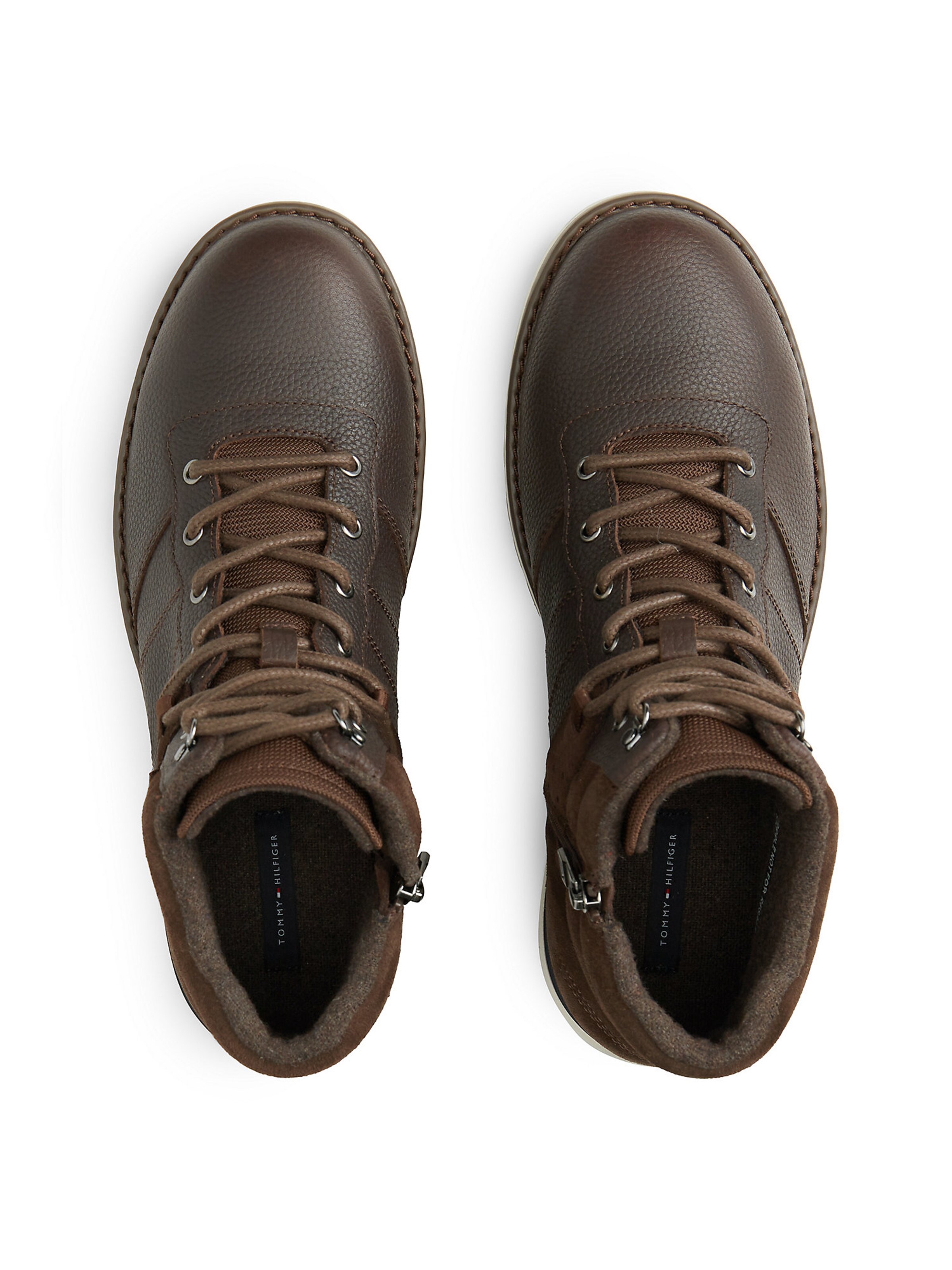 TOMMY HILFIGER Lace-Up Boots in Brown