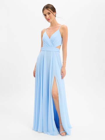 Marie Lund Kleid in Blau: Vorderseite