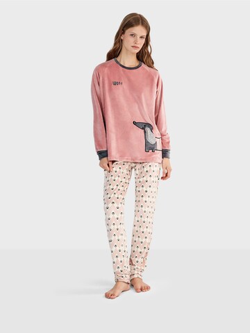 Gisela - Pijama en rosa: frente