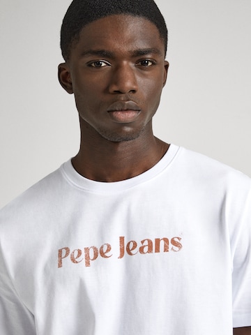 T-Shirt 'CLIFTON' Pepe Jeans en blanc