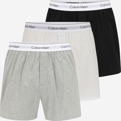 Boxer trumpikės iš Calvin Klein Underwear, spalva – pilka / juoda / balta, Prekių apžvalga