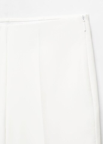 MANGO Wide Leg Hose 'Iguana' in Weiß