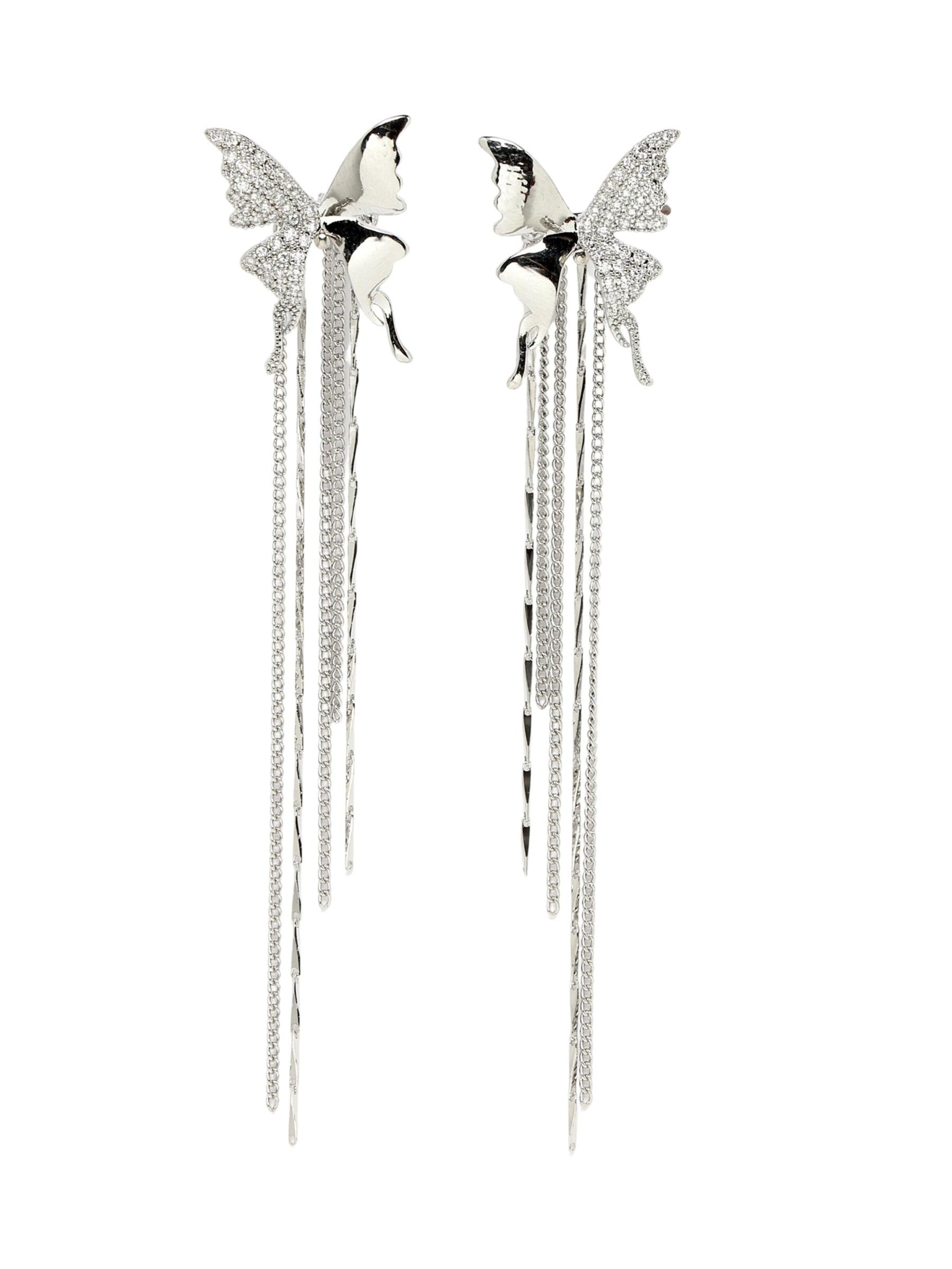 AVANT-GARDE PARIS - Pendientes 'Nataliaya' en plata: frente