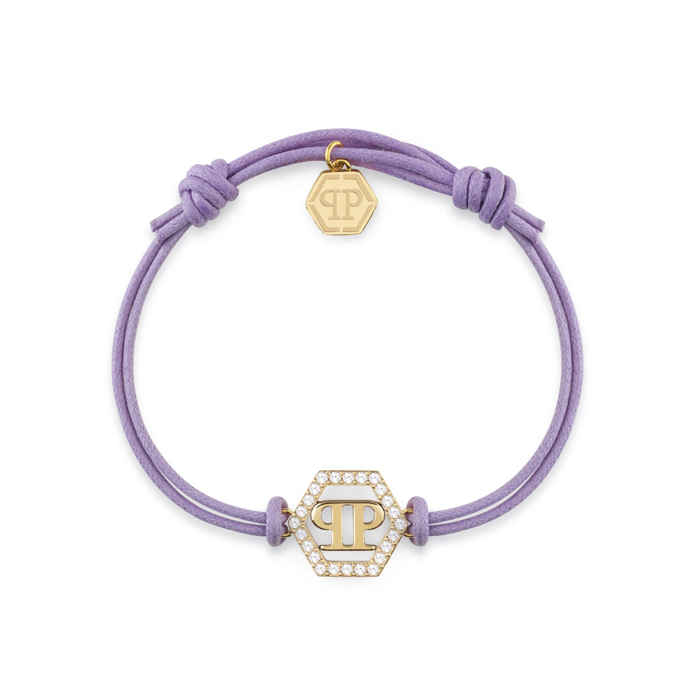 Philipp Plein Jewellery Armband ' LINKED ' in Lila: Vorderseite