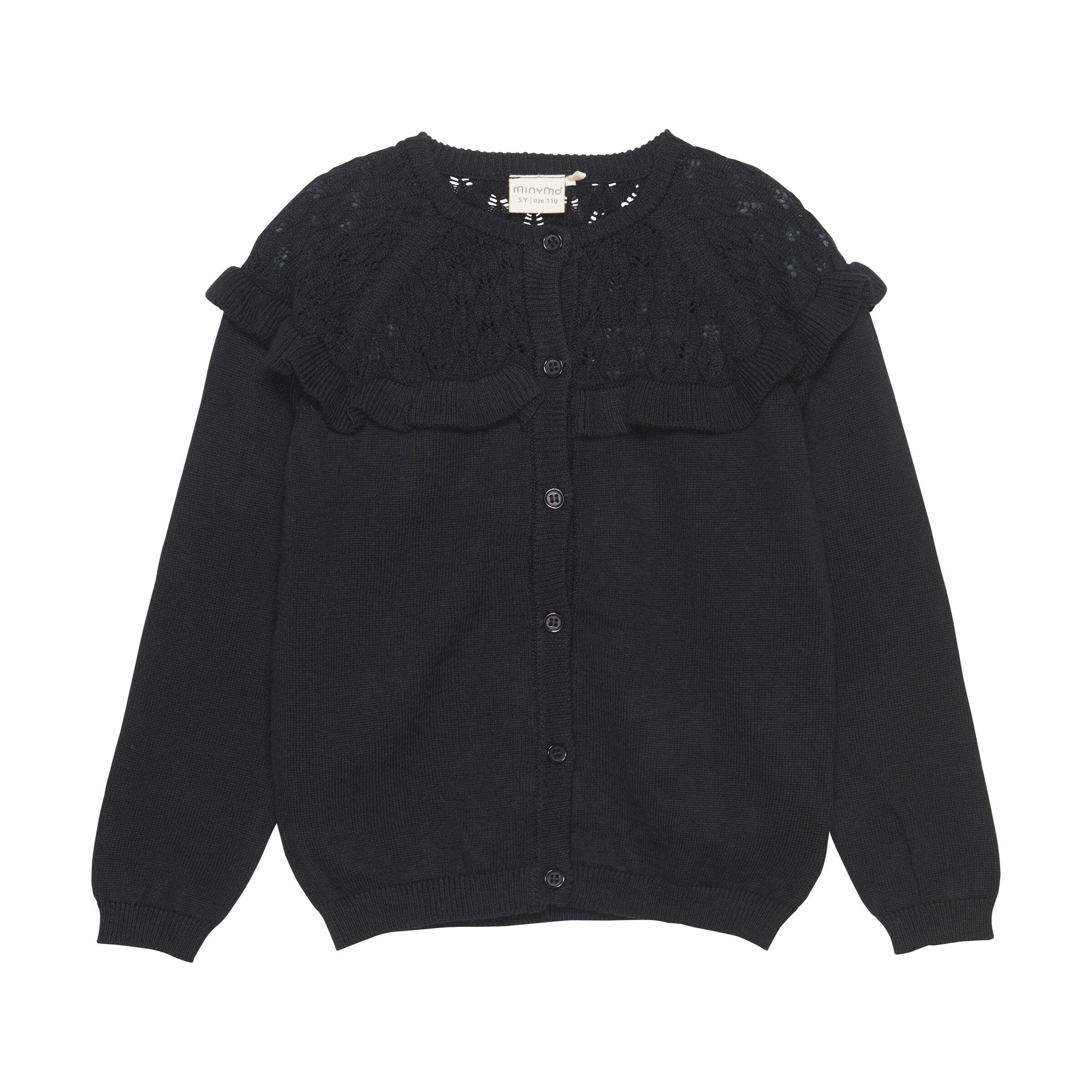 MINYMO - Cárdigan en negro: frente