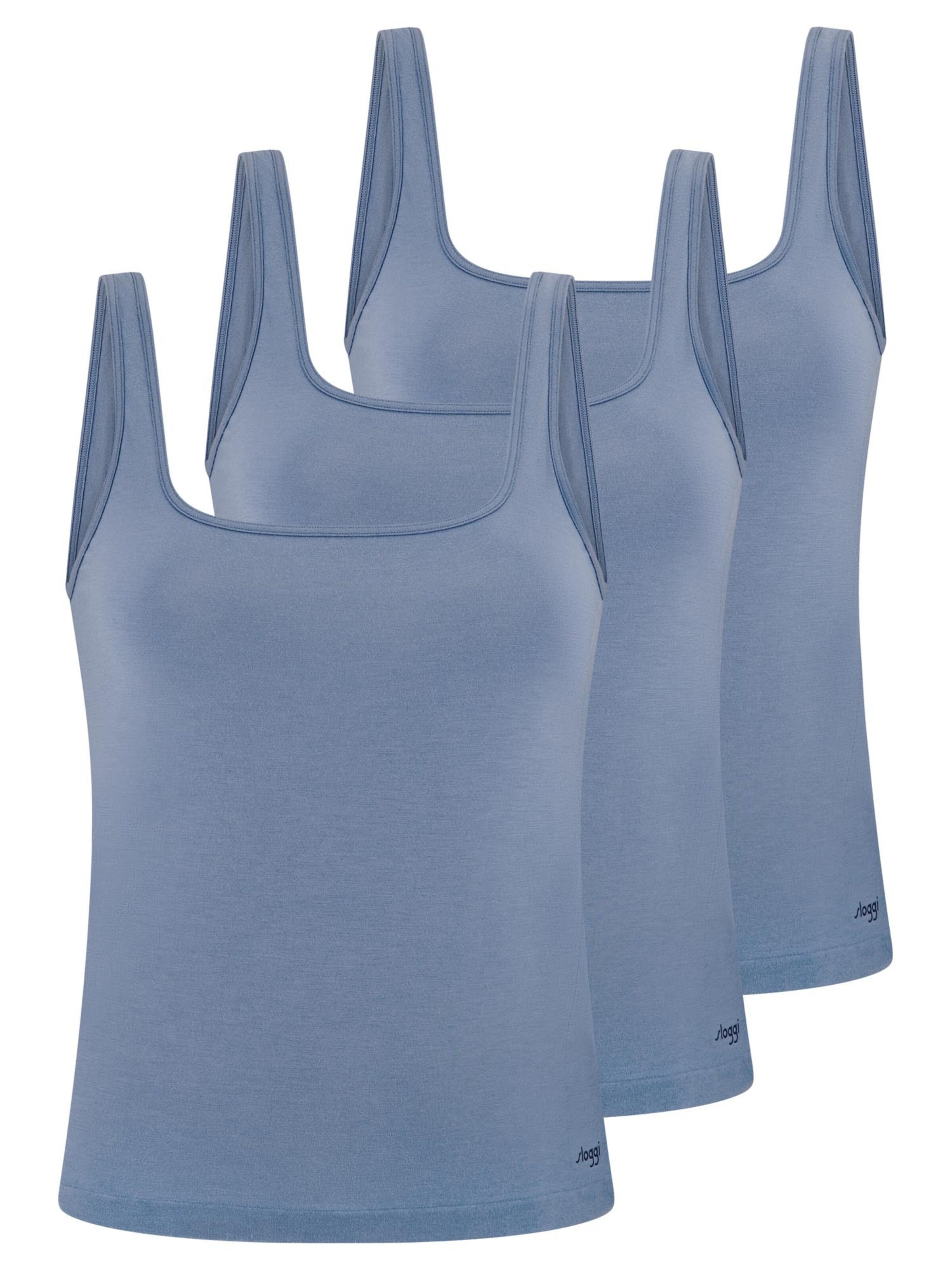 SLOGGI Onderhemd 'GO Sense' in Blauw: voorkant