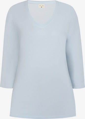 ze-ze Shirt 'Catja 014' in Blau: Vorderseite