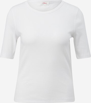 T-shirt s.Oliver en blanc : devant