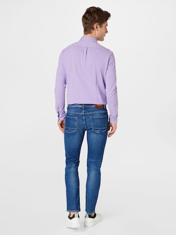 BOSS Tapered Jeans 'Taber' in Blau