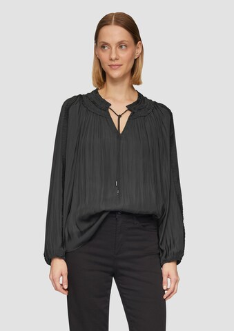 s.Oliver BLACK LABEL Blouse in Zwart: voorkant