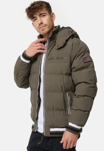 Veste d’hiver 'Marlon' INDICODE JEANS en vert