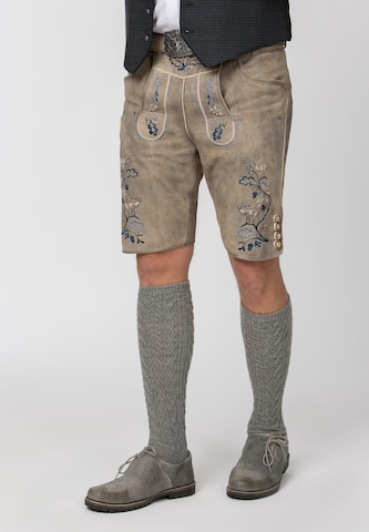 STOCKERPOINT Regular Trachtenshorts 'Herbert' in Beige: Vorderseite